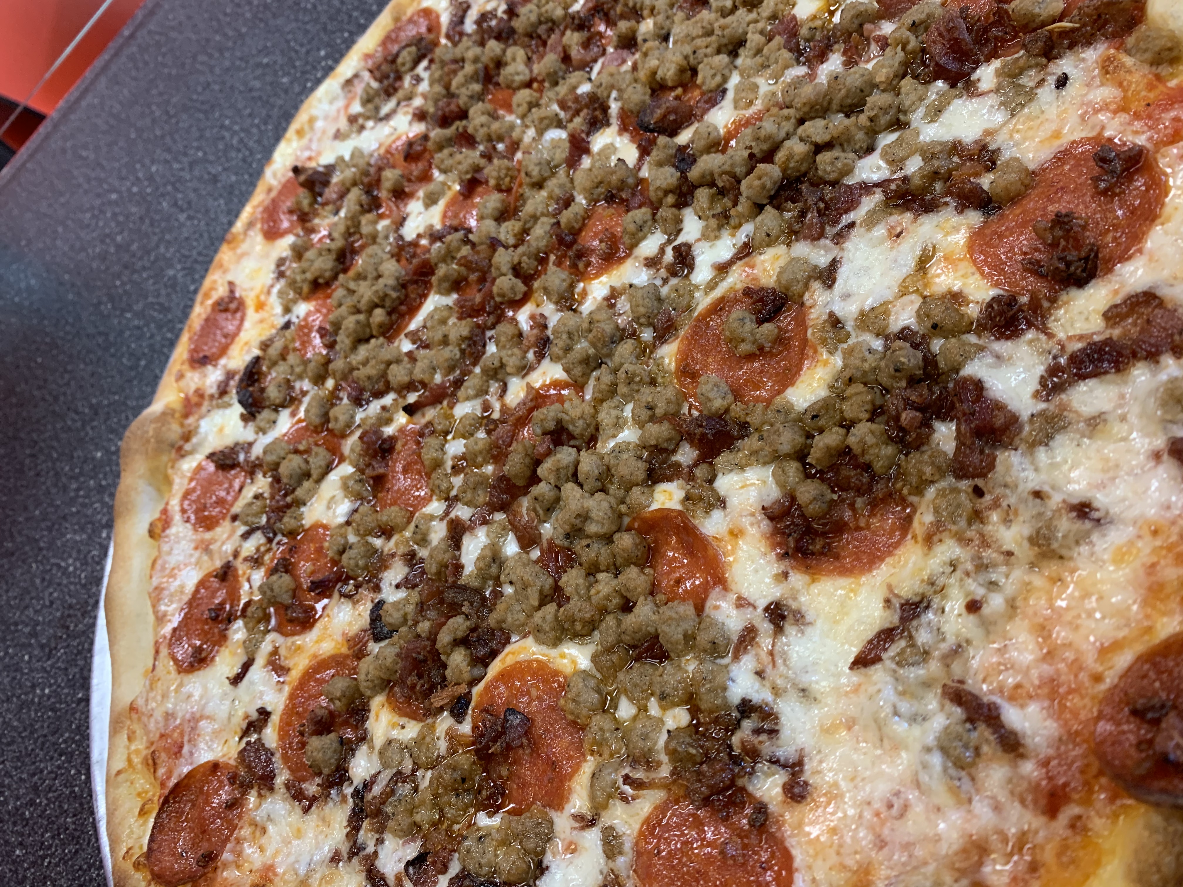 Order Meat Lovers Pizza food online from Pizza Plaza of Souderton store, Souderton on bringmethat.com