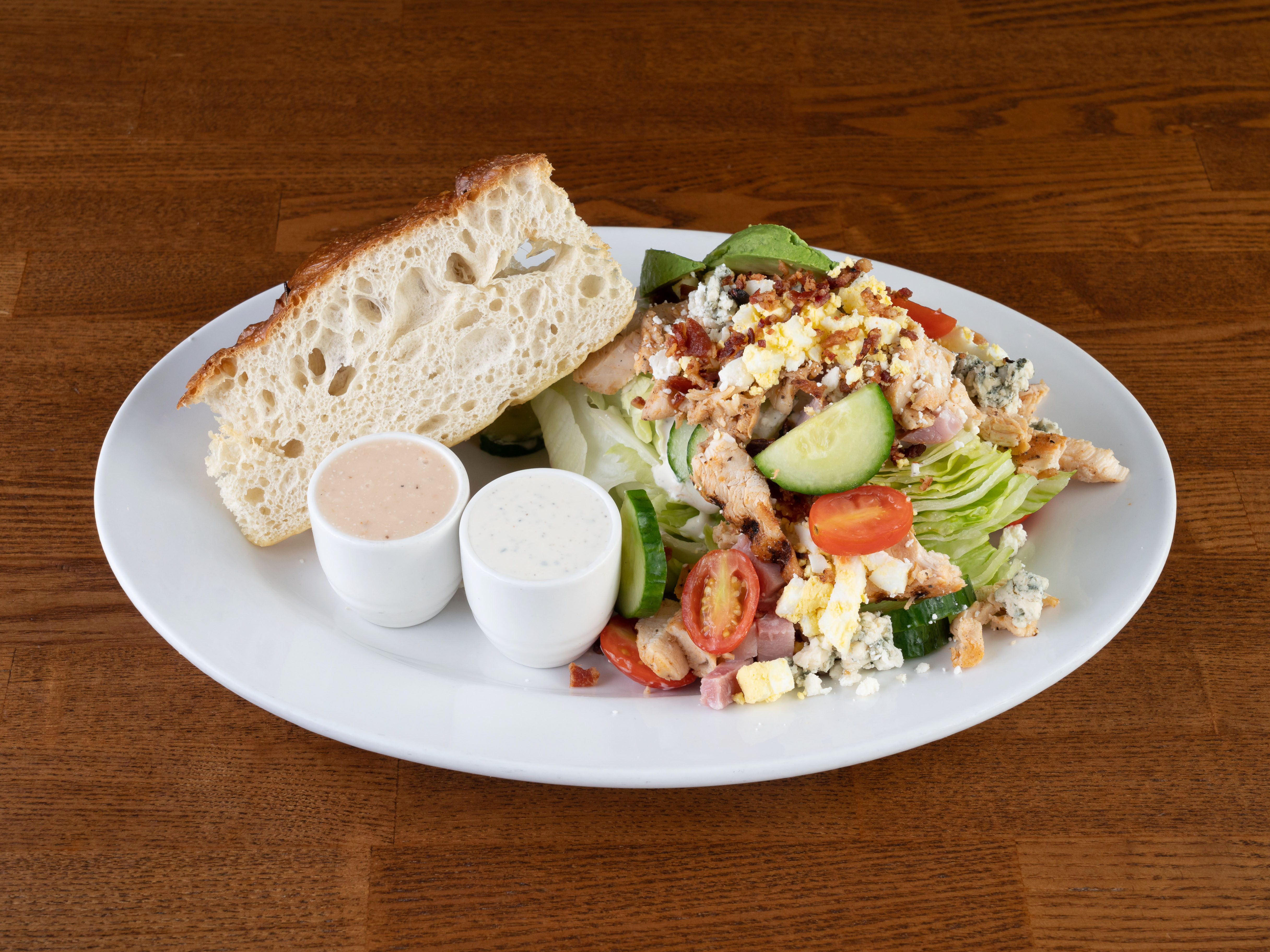 Order Club Cobb Wedge Salad food online from Urban Eats store, Houston on bringmethat.com