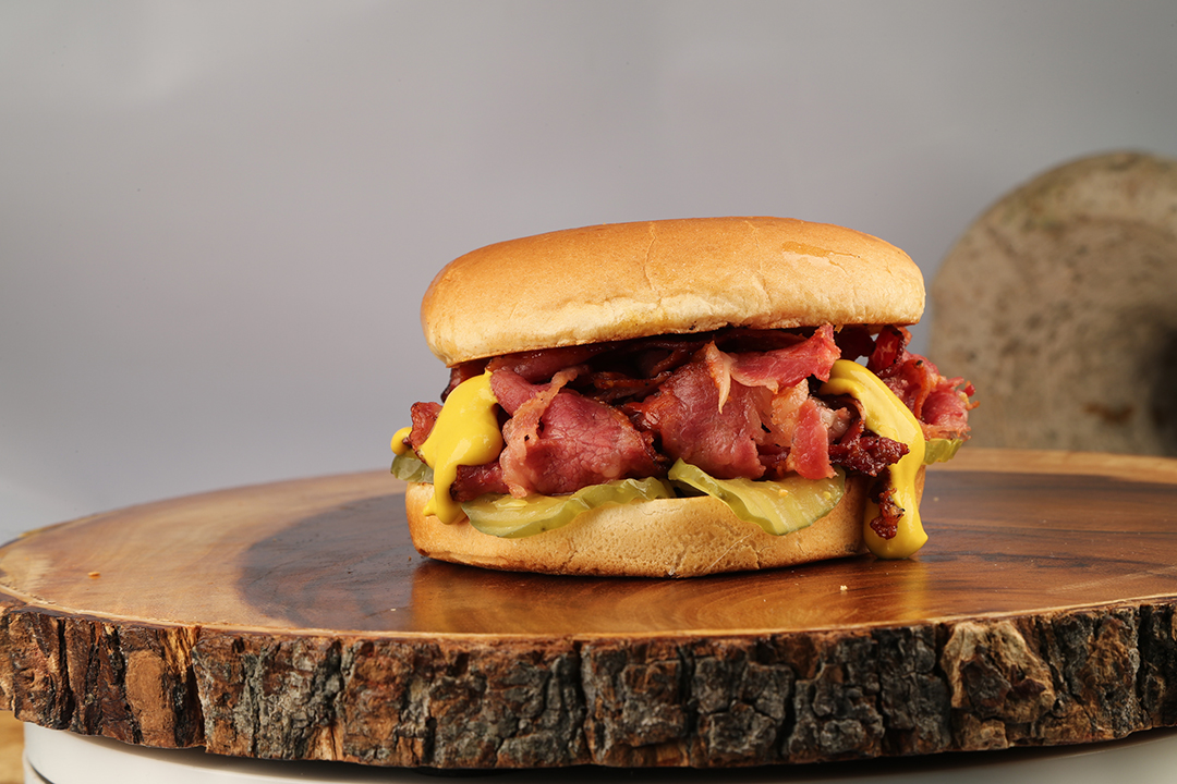 Order Pastrami on a Bun food online from A-Burger store, Oxnard on bringmethat.com