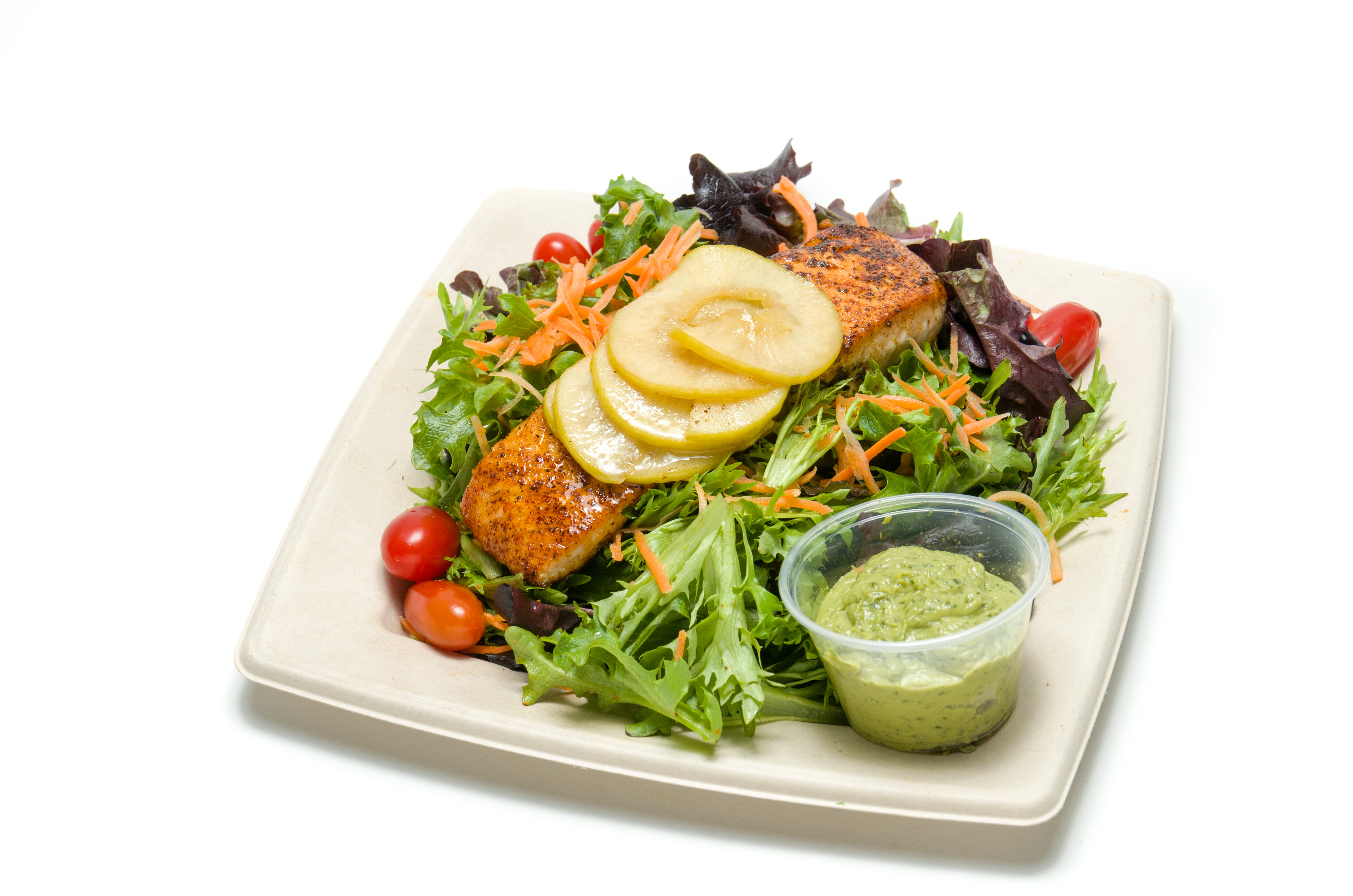 Order Salmon Salad food online from Merengue Bakery & Cafe store, Monrovia on bringmethat.com