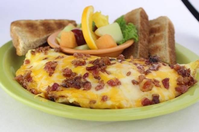 Order Bacon and Cheese Omelette food online from Scramblers - Center Road store, Cuyahoga County on bringmethat.com