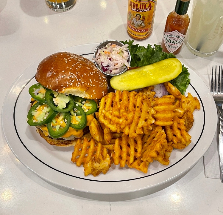 Order Hot Stuff Burger food online from Gracie Mews Diner store, New York on bringmethat.com