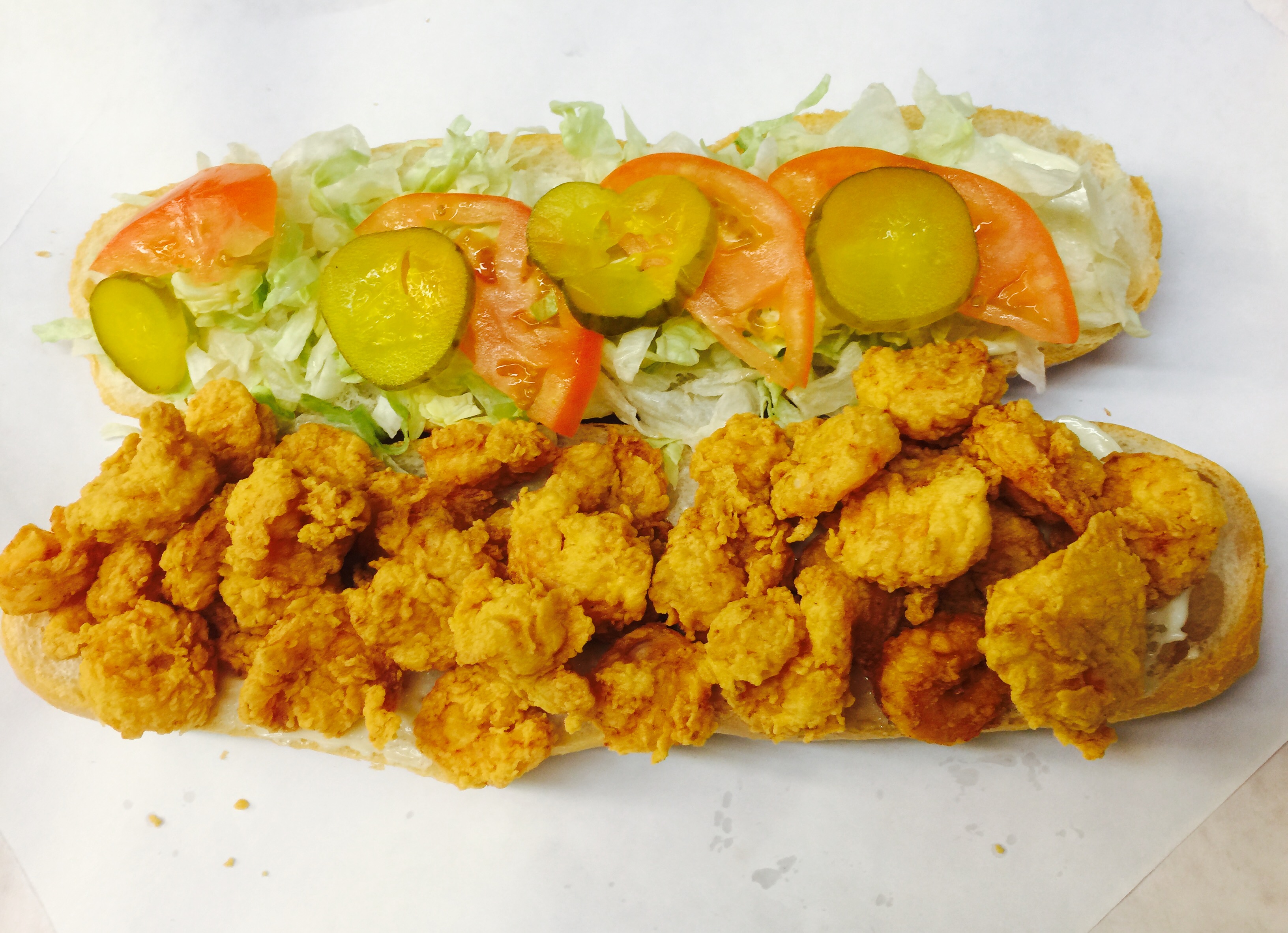 Order Shrimp Sandwich food online from Broadview Seafood store, New Orleans on bringmethat.com