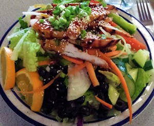 Order Teriyaki Chicken Salad food online from Red Apple Café store, Aptos on bringmethat.com