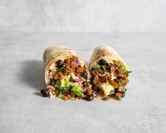 Order Tejano Burrito food online from Mas Veggies Vegan Taqueria store, Los Angeles on bringmethat.com