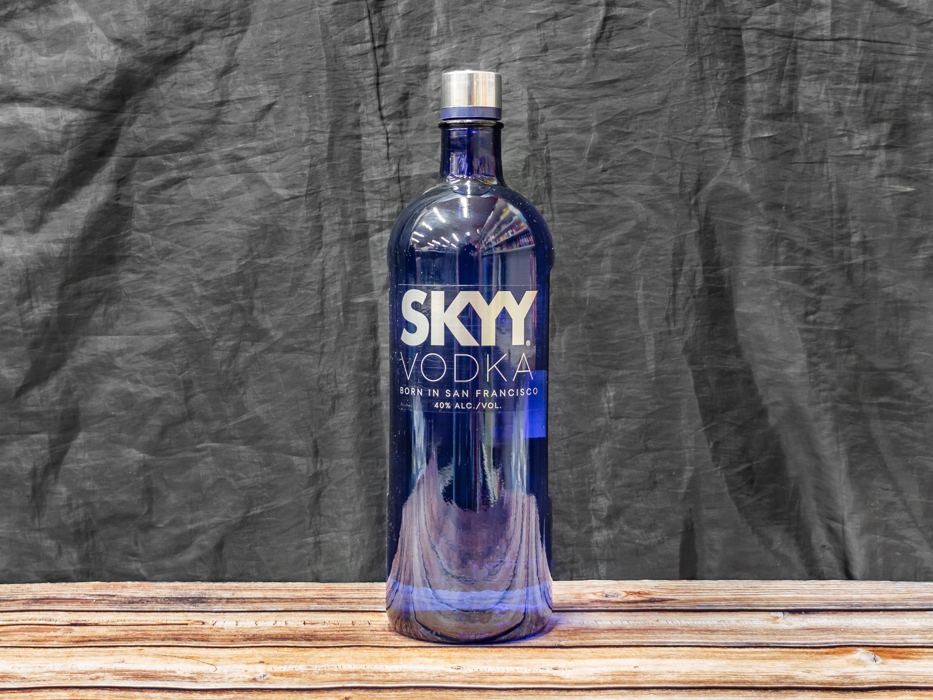 Order 143. Skyy Vodka 1.75 ml food online from Eden Liquor & Deli store, Hayward on bringmethat.com
