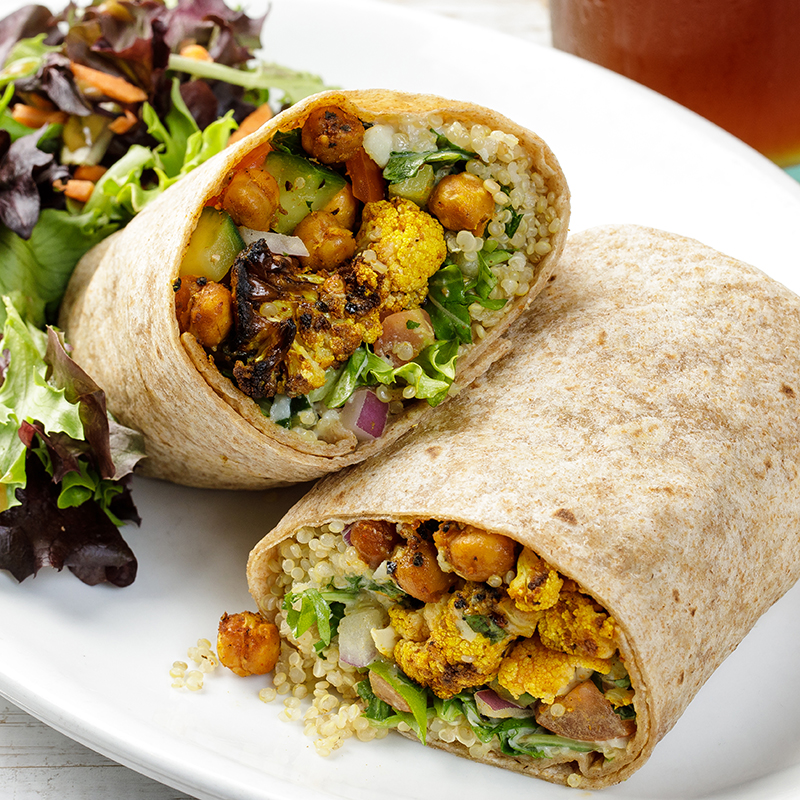 Order Cauliflower Chickpea Shawarma Wrap  food online from Native Foods store, Chicago on bringmethat.com