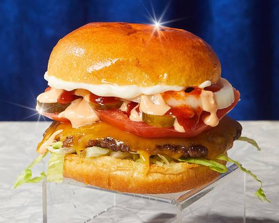 Order Smash Cheeseburger food online from 1-800-Burgers! store, Goleta on bringmethat.com