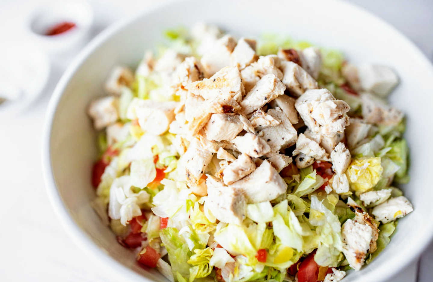 Order CHOPPED CHICKEN SALAD food online from Ma Italian Kitchen store, Burbank on bringmethat.com