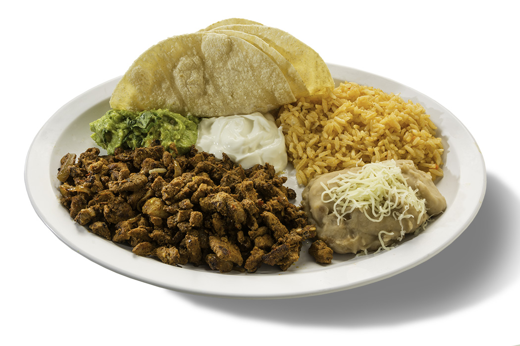 Order Dinner Plate food online from El Patio Fresh Mexican Grill store, Davis on bringmethat.com