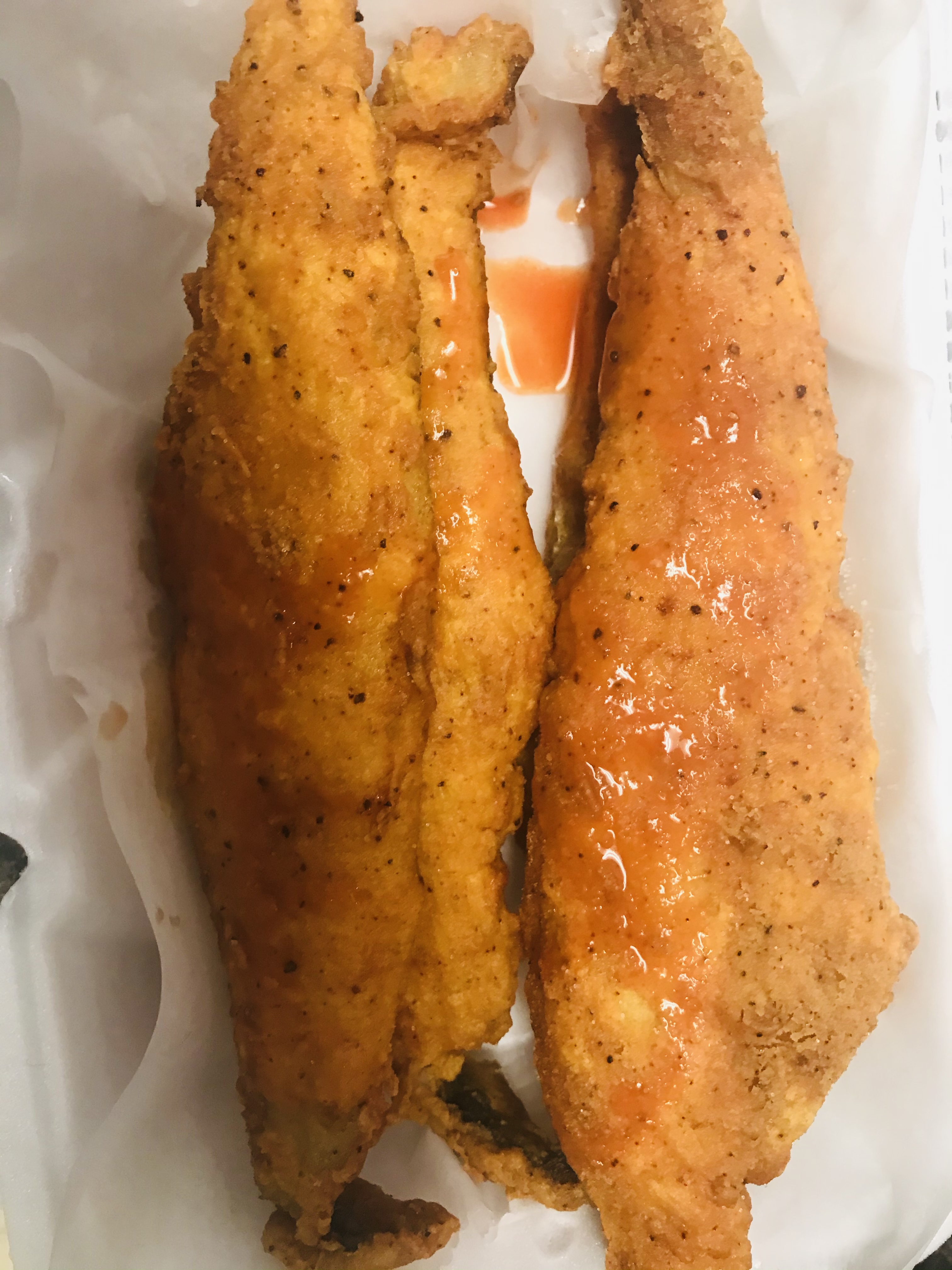Order 2 pcs  Whiting fish over rice food online from A-1 Deli And Fried Chicken store, Wilmington on bringmethat.com