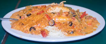 Order Chicken Albanese - Entree food online from Primas Pasta & Pizza Restaurant store, Fort Worth on bringmethat.com