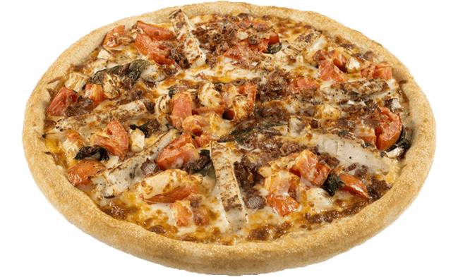 Order Alfredo Pomodoro Pizza food online from Sarpino's Pizzeria Gurnee store, Third Lake on bringmethat.com