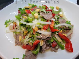 Order 23. Beef Salad food online from Lisu's Thai Taste | Roseville store, Roseville on bringmethat.com