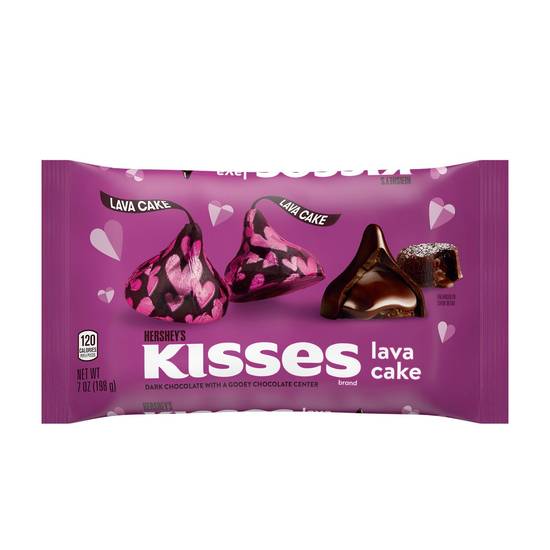 Order HERSHEY'S KISSES Lava Cake Dark Chocolate with a Gooey Chocolate Center Candy, Valentine's Day, 7 oz food online from CVS store, CARBONDALE on bringmethat.com