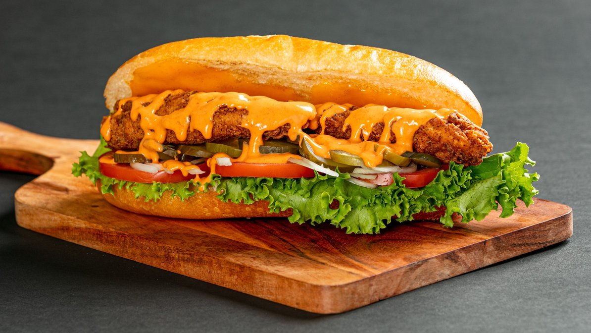 Order Cajun Chicken Sandwich food online from Yoyo Burgers & Chicken store, Anaheim on bringmethat.com