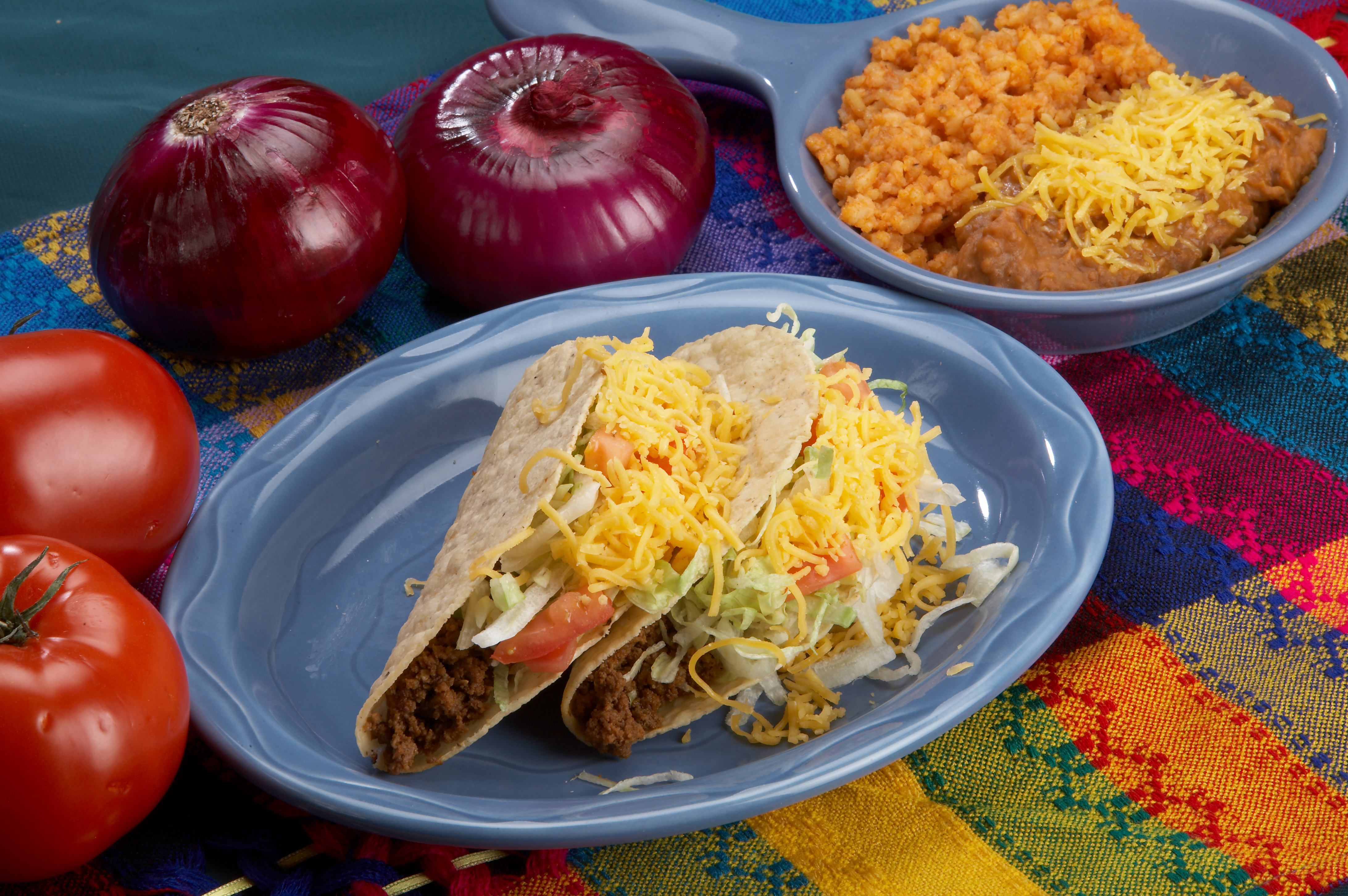 Order 2 Beef Corn Shell Tacos food online from Rudy's Tacos store, Davenport on bringmethat.com