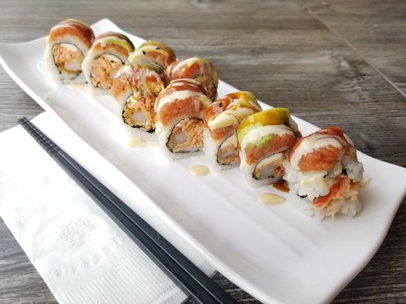 Order Man on Fire Roll food online from Oh Sushi store, Des Moines on bringmethat.com