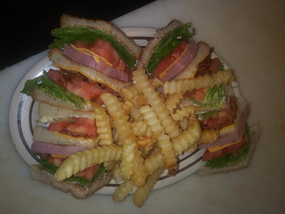 Order Triple Decker Club Sandwich food online from Hillbillys Cabin Restaurant store, Morristown on bringmethat.com