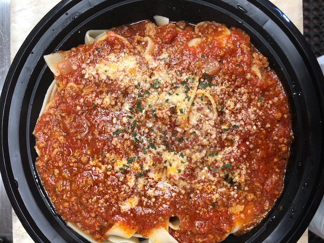 Order Homemade Pappardelle in Bolognese Sauce food online from Wolf Street Pizza store, Philadelphia on bringmethat.com