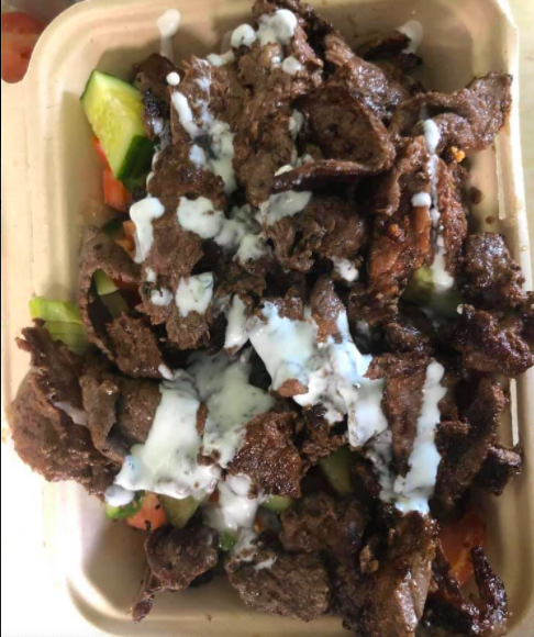 Order sheperd salad with gyro lamb and beef combined food online from Sultan Kebab Food Truck store, Guilford on bringmethat.com