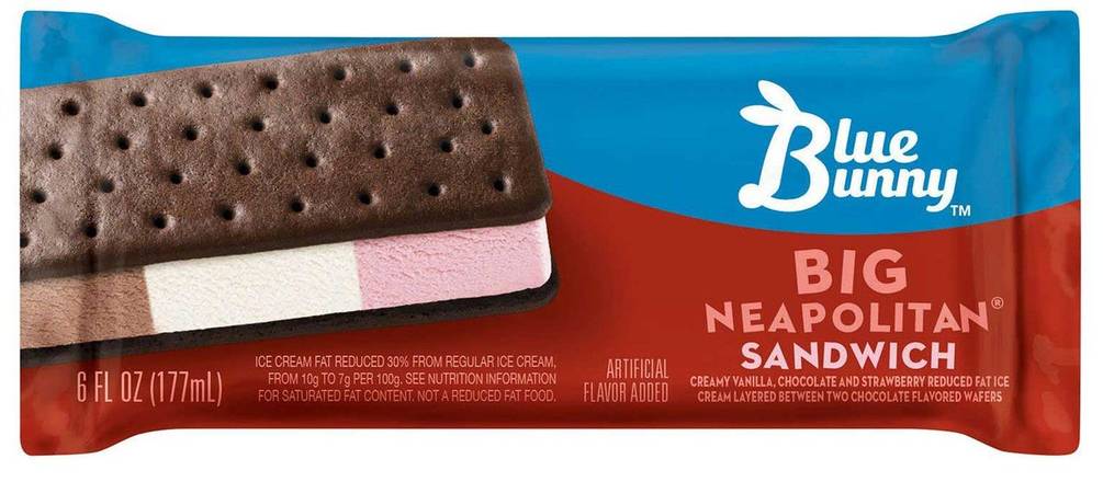 Order Blue Bunny Neapolitan Ice Cream Sandwiches - 8 Ct food online from Exxon Food Mart store, Port Huron on bringmethat.com