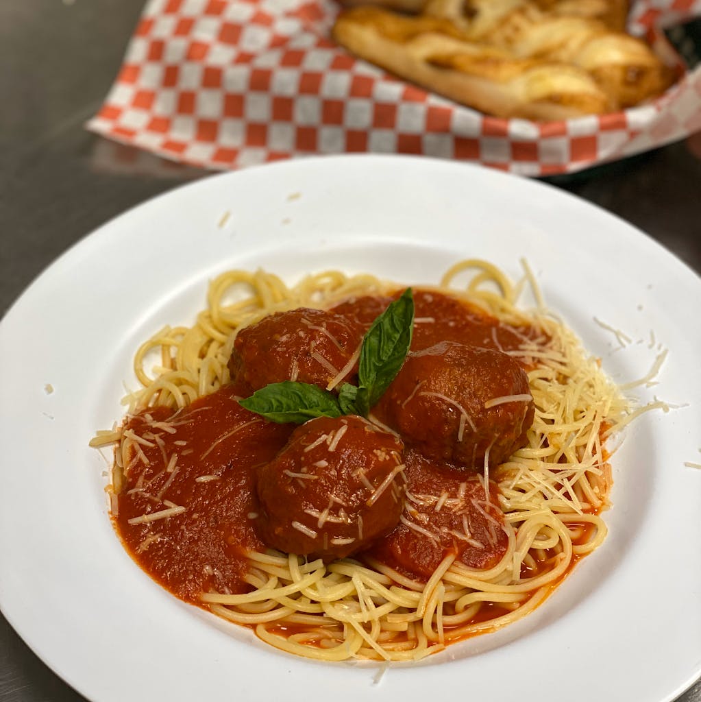 Order Spaghetti Meatball - Pasta food online from E Milano Pizza store, Nashville on bringmethat.com