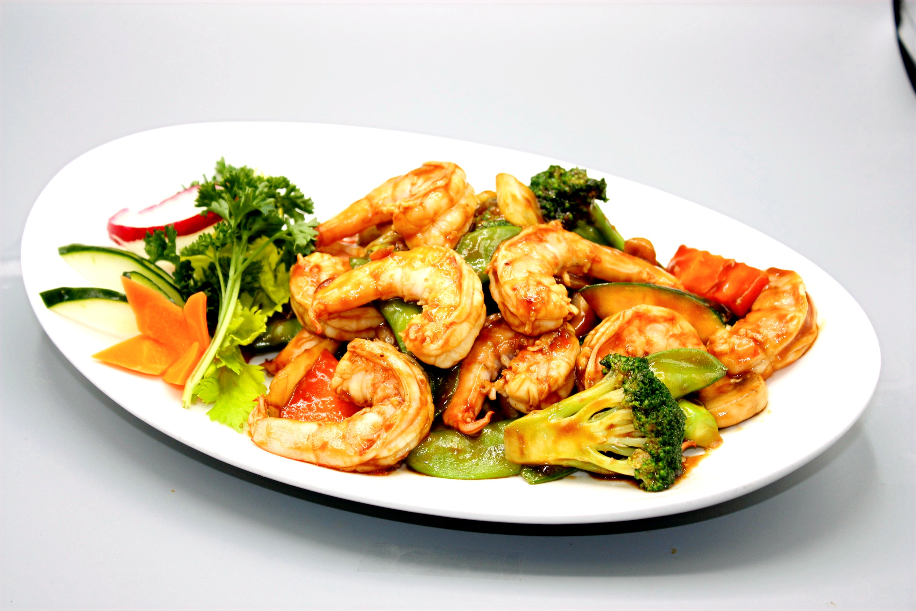 Order Shrimp with Mixed Vegetables food online from Chau's cafe store, Ashburn on bringmethat.com
