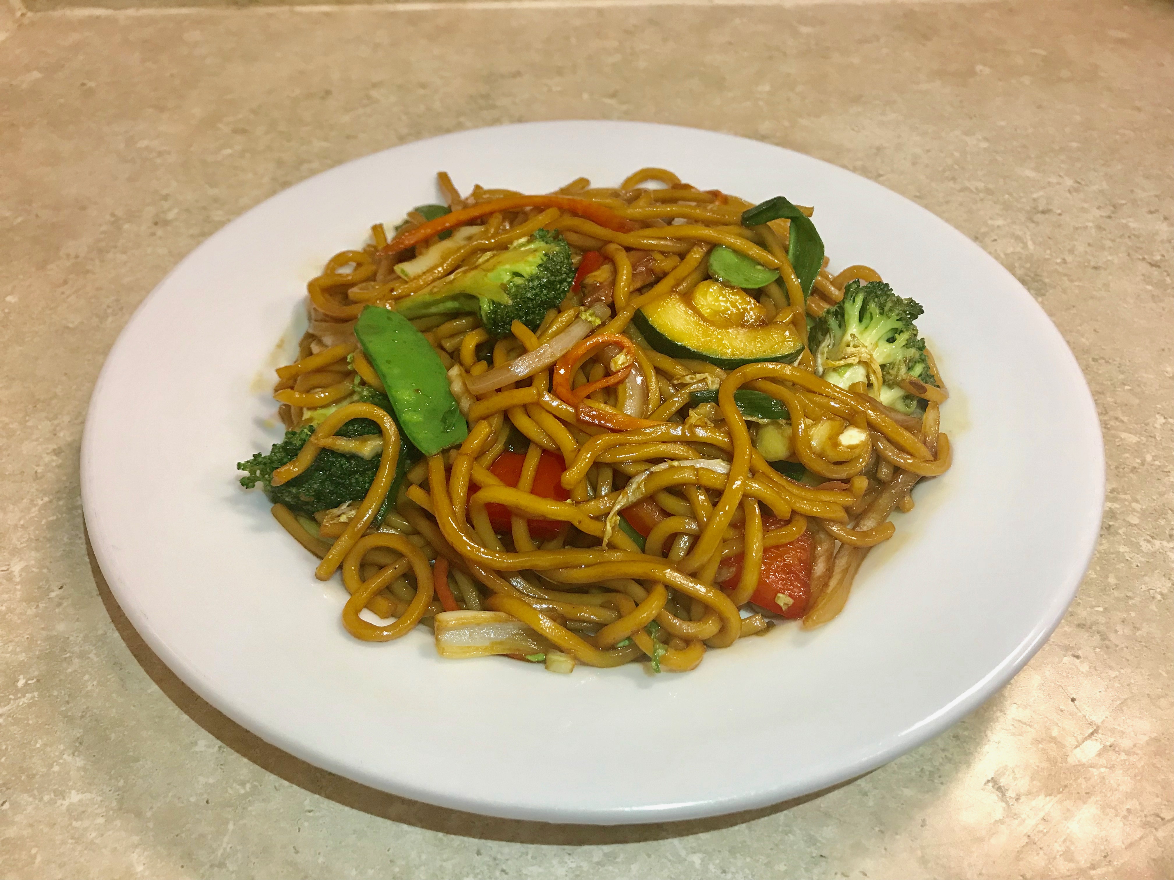 Order P.17 Vegetable Lo Mein food online from China Island store, Mansfield on bringmethat.com