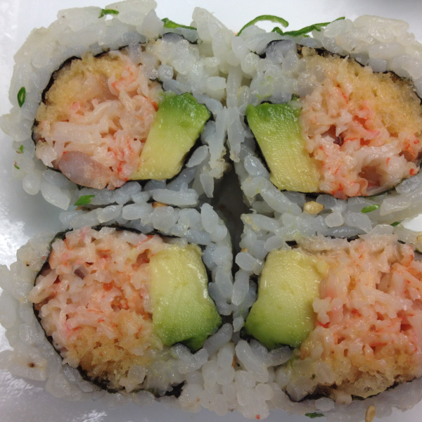 Order Spicy Seafood Avocado Roll food online from Avana store, Boston on bringmethat.com
