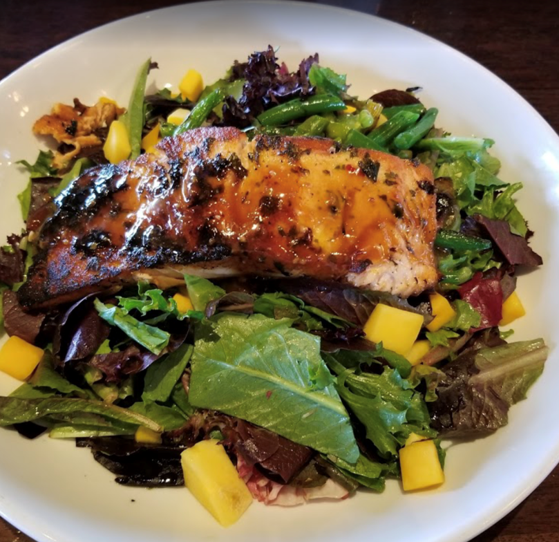 Order Herb Glazed Salmon Salad food online from Maggie Mcfly's store, Southbury on bringmethat.com