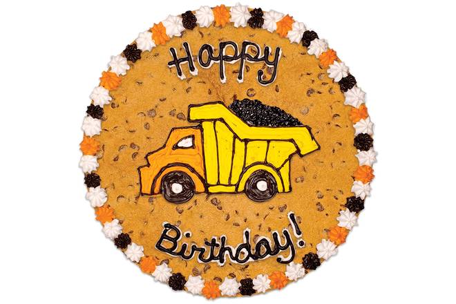 Order #411: Birthday Dump Truck food online from Nestle Tollhouse Cafe store, Highland Village on bringmethat.com