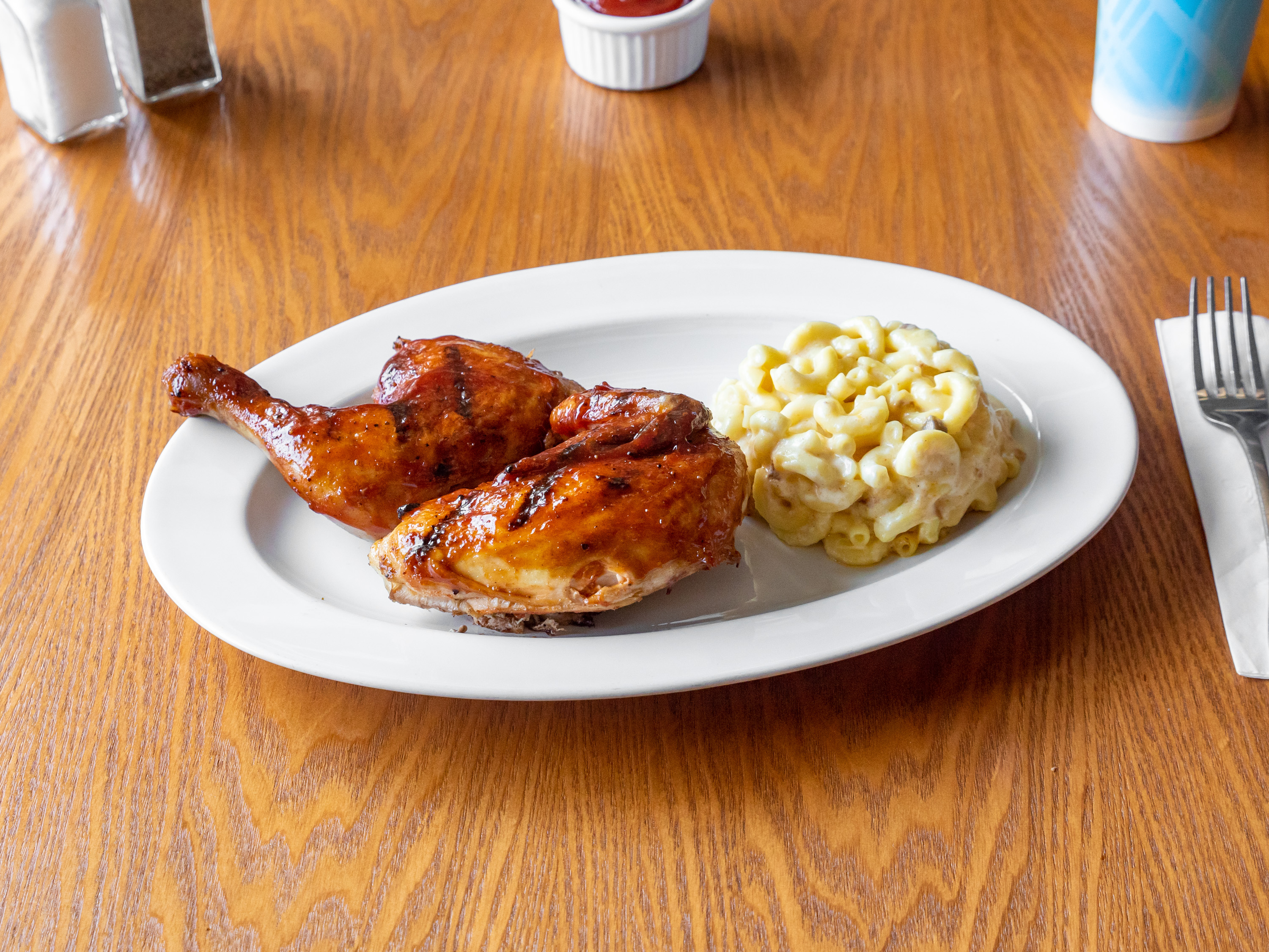 Order 1/2 BBQ Chicken food online from Ribs USA store, Burbank on bringmethat.com