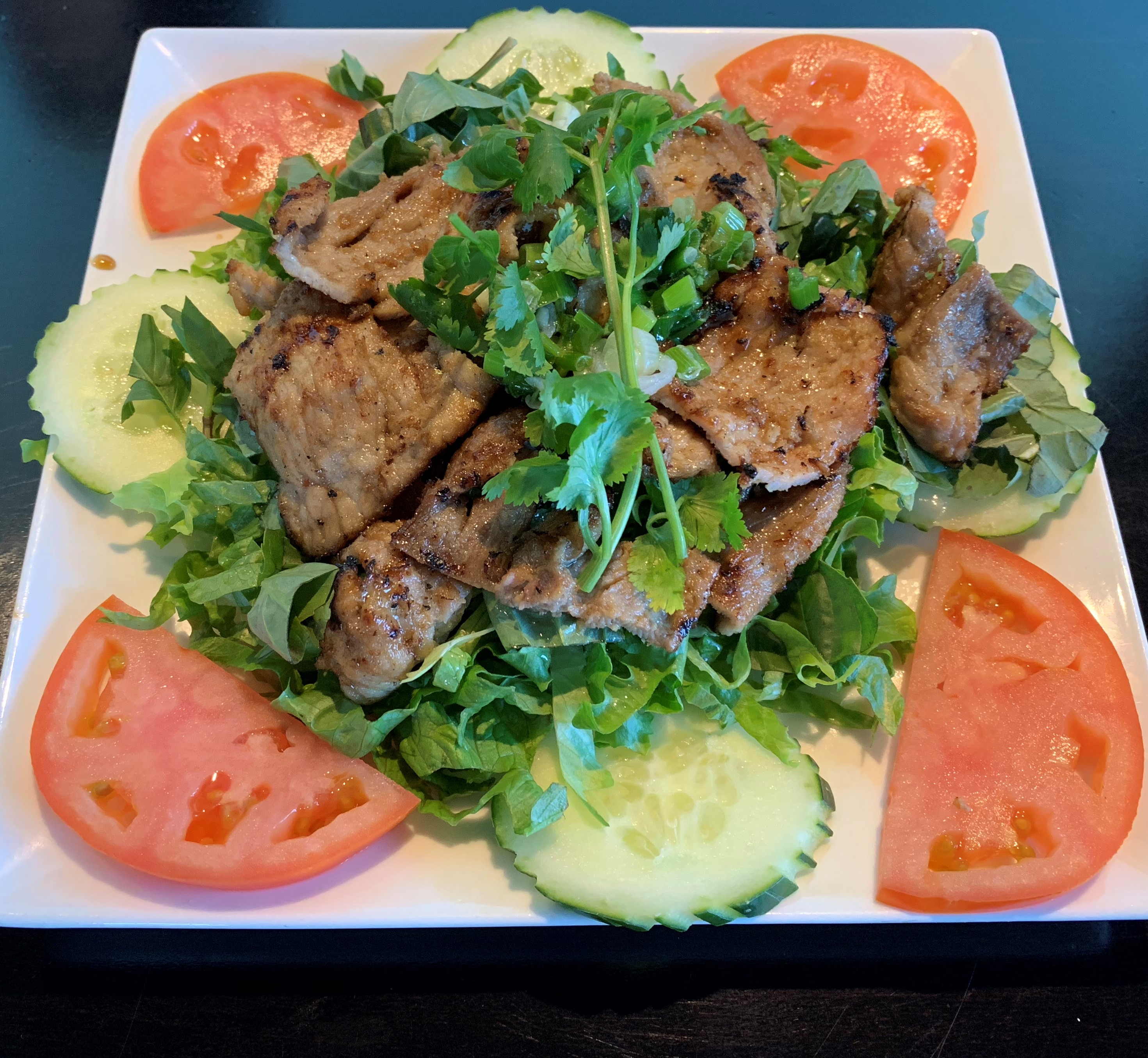 Order S3. Charbroiled Beef Salad food online from Pho Amour store, Fontana on bringmethat.com