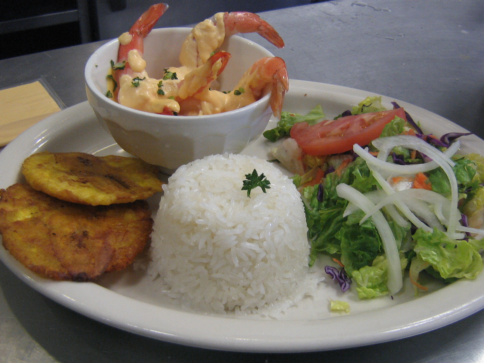 Order Stewed Shrimp in Special Sauce and Coconut Milk food online from La Olla Restaurant store, Houston on bringmethat.com