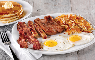 Order Hearty Man's Combo food online from Perkins Restaurant 3842 store, Grand Forks on bringmethat.com