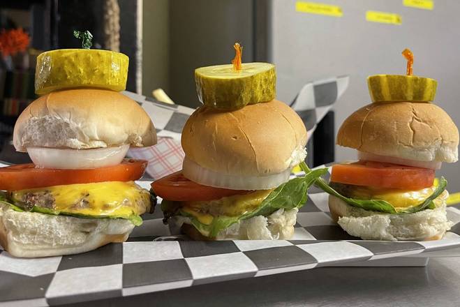 Order Seasoned Beef Sliders food online from Garage Bar Willoughby store, Willoughby on bringmethat.com