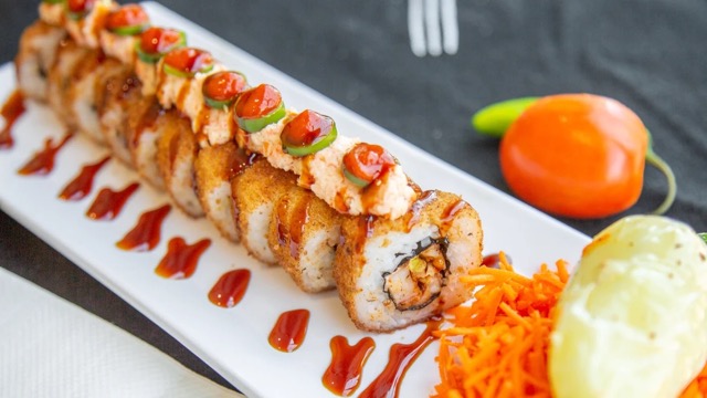 Order Dragon Roll food online from Mr. Sushi store, Fresno on bringmethat.com