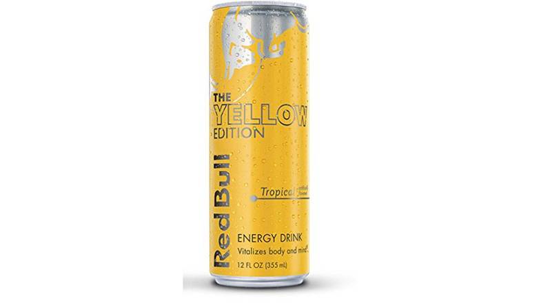 Order Red Bull Energy Drink Tropical Yellow Edition 12 oz food online from Valero Food Mart store, Murrayville on bringmethat.com