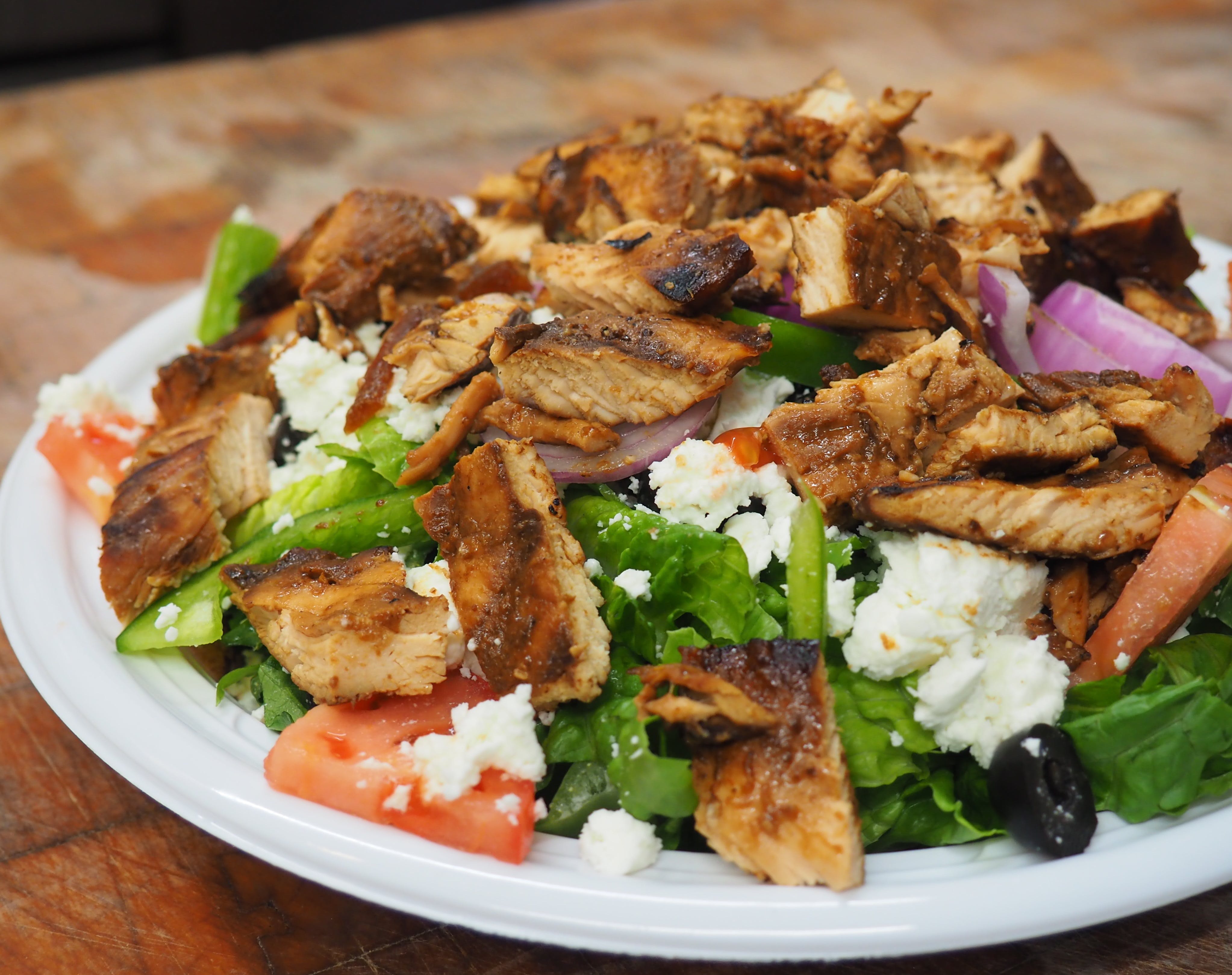Order Greek Salad - Small food online from Tony's Pizza store, Medford on bringmethat.com