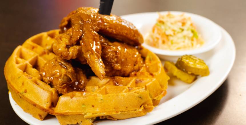 Order Chicken & Waffles food online from Dallas bbq store, New York on bringmethat.com