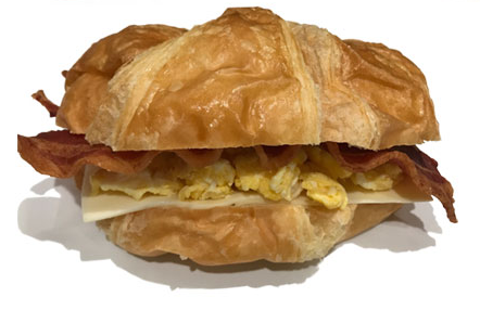 Order Bacon, Egg & Cheese croissant or bagel food online from Balboa Bakery & Deli & Donuts store, Newport Beach on bringmethat.com