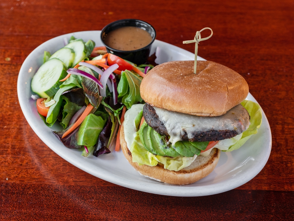 Order Veggie Burger food online from Harry's Bar And Grill store, Boston on bringmethat.com