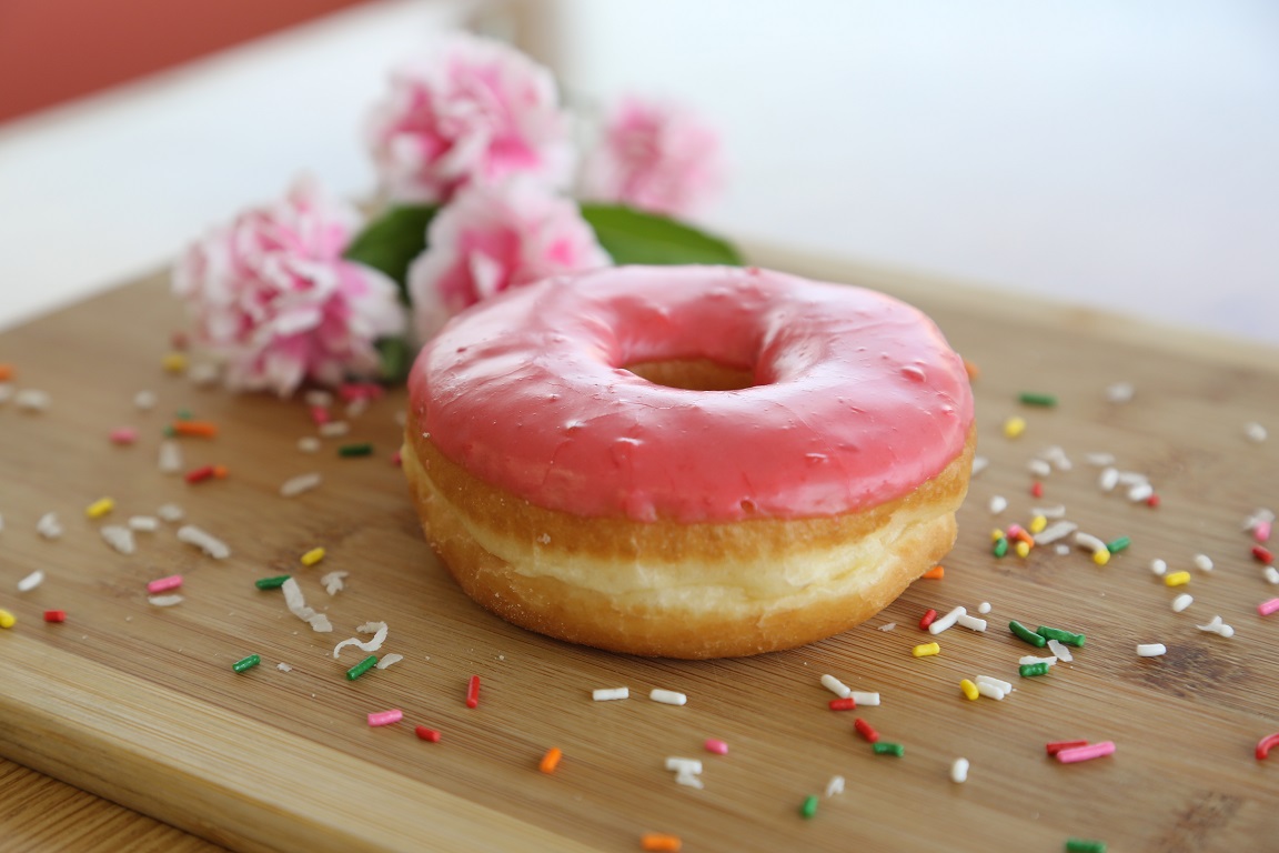 Order Cherry Frosted Raised  food online from Hihi Donuts store, Phoenix on bringmethat.com