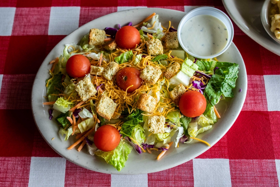Order Large tossed salad food online from The Texan Cafe & Pie Shop store, Hutto on bringmethat.com