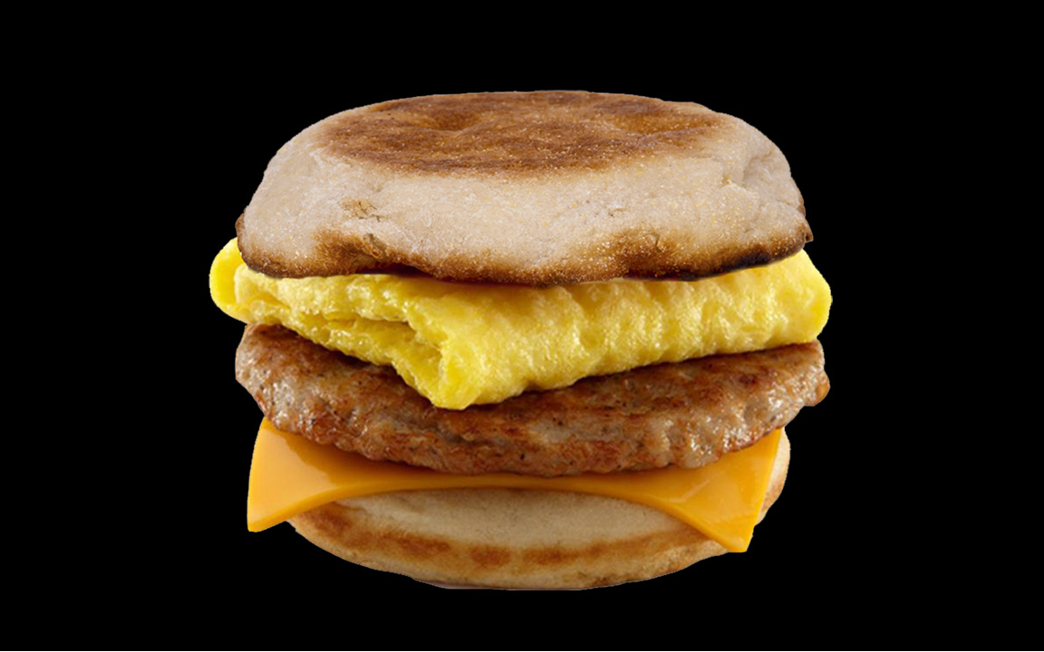 Order Egg Muffin Sausage food online from Jim's Burgers store, Long Beach on bringmethat.com