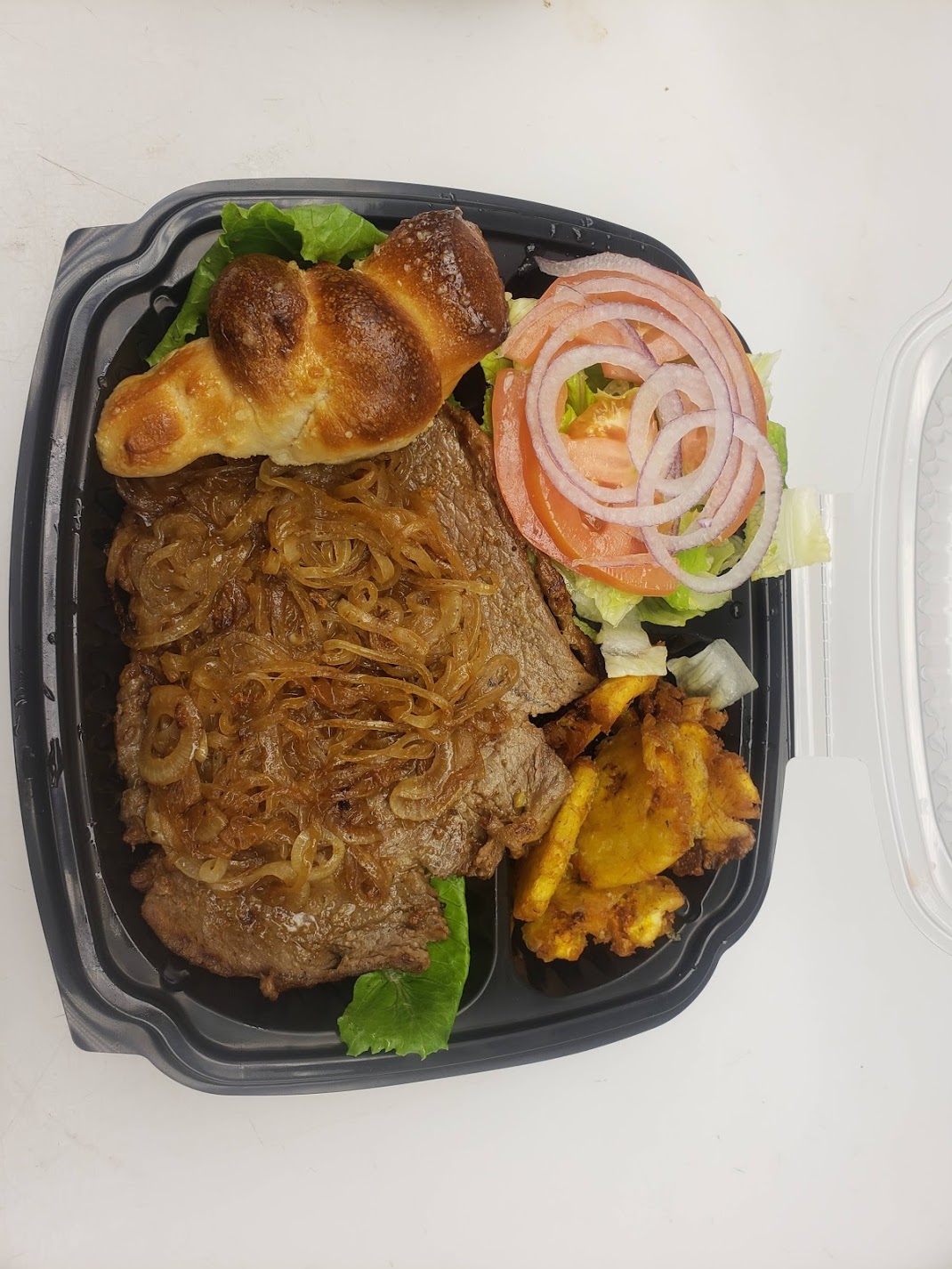 Order Steak with Onions Platter  food online from Amigos Pizza And Restaurant store, Cheltenham Township on bringmethat.com