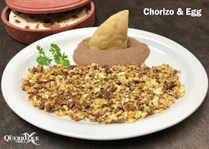 Order Chorizo & Eggs food online from El Querreque Grill store, Laredo on bringmethat.com