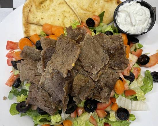 Order Gyro Salad food online from Garage Bar Willoughby store, Willoughby on bringmethat.com