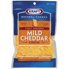 Order Kraft Shredded Mild Cheddar Cheese food online from Convenient Food Mart store, Chicago on bringmethat.com